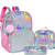 HTgroce Pink Girls Backpack with Lunch Box PWR Preschool Backpack School Bag with Lunch Box Sequin Girls Backpack Set for Elementary Preschool Bookbag Pink