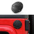 HTHE Fuel Filler Door Gas Cap Tank Cover for Jeep Wrangler JK Gas Cap Fuel Tank Cover Compatible With Jeep Wrangler JK JKU 2/4Doors 2007-2018 (1pc,Black)