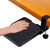 TYXTYX Mouse Tray Clamp Under Desk Mouse Platform Clamp On Slide Out Ergonomic Mouse Tray Extender Sliding Pull Out(Black)