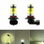2x HB4 9006 LED Fog Light Bulb 100W High Power 2828 SMD Gold Yellow LED Bulbs Projector Fog Driving DRL Light Lamps