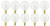 Pack of 10 40-Watt G16.5 Decorative Globe E12 Candelabra Base Clear Light Bulbs