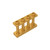 Eske Kouri Gobricks GDS-789 Fence 1X4X2 W. 4 KNOBS@1 x4x2 Fence Compatible with Lego 15332 All Major Brick Brands Toys ,Building Blocks ,Technical Parts ,Assembles DIY (297 Pear Gold(035),200 PCS)