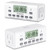 [2 Pack] NEARPOW Digital Timer For Lamp With Dual Outlets, Programmable Timer In Door, Outlet Timer For Lights,10 On/Off Programs, 24-Hour And 7-Day Programmable Electric Plug Timer,3 Prong, 15A/1800W