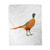 rouihot 60x80 Inches Flannel Throw Blanket Green Cartoon Common Pheasant Side View Animal Beautiful Bird Home Decorative Warm Cozy Soft Blanket for Couch Sofa Bed