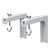 Mednkoku Universal Projector Screen L-Bracket Wall Hanging, 2pc Adjustable Extension with Hook, Wall or Ceiling Mount Projector Accessories