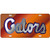 Florida Gators Orange Laser Cut License Plate - Mirror Logo