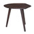 Peivlxar Solid Wood Side Table,Elliptical Angle End Table,Accent Table Living Room Bedroom,Modern Side Table Bedside Table, Easy Assembly,Brown