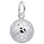 Rembrandt Charms Soccer Ball Charm, Sterling Silver