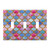 Mermaid Scales Triple Toggle Switch Plate 3 Gang Outlet Wall Switch Plate Decorative Light Switch Plates for Home Office Bedroom Bathroom Decor, 6.37"x4.46"