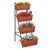 OYEAL Raised Garden Bed 4 Tier Vertical Garden Planter Indoor Outdoor Raised Planter Box with Legs Elevated Herb Garden Planter for Flowers Vegetables Plants, Brick Red