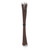 Cut & Stripped Wire, 26 AWG, Solid, Brown 18" Leads - 50 Pieces
