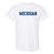 AS01 - Michigan Wolverines Basic Block T Shirt - 4X-Large - White