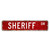 Sheriff Wall Art Signs Gift for Sheriff French Vintage Metal Sign Profession Aluminum Metal Sign Decorative Door Garden Sign Street Plaque Housewarming Gift