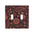 Double Toggle Receptacle Outlet Wall Plate Damask Pattern Decorative Light Switch Plates Cover, Switch Wallplate Cover