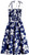 RJC Womens Classic Hibiscus Elastic Tube Top Sundress in Royal Blue - XS