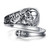 ZLILIJAN Skull Rings 925 Sterling Silver Spoon Ring Gothic Skull Adjustable Ring Rose Flower Statement Ring Vintage Victorian Jewelry gift for Women (Skull Spoon Ring) (Skull Spoon 1, 6#7#8#)