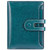 GOIACII Small Women Wallet RFID Blocking Bifold Ladies Card Holder with Zipper Coin Pocket Leather