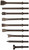 Advanced Tool Design Model  ATD-5730 9 Piece All Purpose Chisel Set