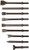 Advanced Tool Design Model  ATD-5730 9 Piece All Purpose Chisel Set