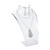Hapivida Jewelry Display Rack, Necklace Bust Display Holder Stand Necklace Display Mannequin Model Shop Jewelry Rack(Transparent)
