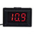 Digital Voltmeter, Digital Voltmeter, Two Wire, DC 2.4-30V, 0.36inch LED Display, Waterproof Voltage Meter, Ammeters (Font Backlight red)
