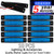 10x 6 LED Clearence Truck Bus Trailer Side Marker Indicators Light Tail Taillight Brake Stop Lamp 12V (Blue)¡­