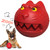 bobosogo Dog Toys for Aggressive Chewers, Squeaky Dog Chew Toys for Large Breed, Tough Indestructible Durable Interactive Chew Toys for Medium Large Dogs (Red)
