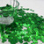 3000Pcs Green Confetti Glitter St. Patrick's Day Lucky Clover Shamrock Cutouts Glitter Irish Table Scatters for St. Patrick's Decorations (Shining Green)