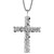 Sterling Silver Nugget Cross Pendant, 1 1/8 inch