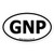 Glacier National Park Oval car bumper sticker 5" x 3"