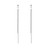 Reffeer 925 Sterling Silver Tassel Chain Dangle Earrings for Women Girls Long Dangle Earrings Drops Ear Line (A-Silver)