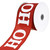 Homeford Christmas Glittered Ho Ho Ho Satin Wired Ribbon, 2-1/2-inch, 10-Yard, Red