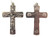 Religious Gifts Silver Tone Holy Trinity God Holding Jesus Cross Crucifix Medal, Lot of 2, 2 Inch