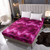 NATURETY Bedding Fitted Sheet with Deep Pocket,Thicken Printed Fabric Bed Sheets (Pink Space, Twin)