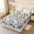 NATURETY Bedding Fitted Sheet with Deep Pocket,Thicken Printed Fabric Bed Sheets (Floral, Full)