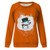 TUNUSKAT Womens Crewneck Sweatshirt 2022 Kawaii Snowman Graphic Pullover Winter Casual Long Sleeve Shirt Cute Fall Tops