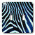 3dRose LLC lsp_20345_2 Blue Zebra Animal Print Double Toggle Switch