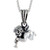 Sterling Silver Cherub Pendant 3/4 inch Tall