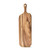BILL.F Acacia Wood Cutting Board with Handle Small Size Long Wooden Charcuterie Board Paddle Cheese Board Serving Boards for Kitchen Meat, Pizza,Cheese, Bread, Vegetables &Fruits 16'' x 4.7'' x 0.6''