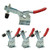 XRPAOWA 4 PCS Toggle Clamp 201B Hand Tool 198Lbs Holding Capacity Antislip Horizontal Quick Release Heavy Duty Toggle Clamp Tool