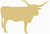 Longhorn Cow Cutout Unfinished Wood Country Decor Farm Cow Door Hanger MDF Shape Canvas Style 1 (12")