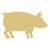 Pig Cutout Unfinished Wood Farm Livestock Country Ranch MDF Shape Canvas Style 5