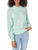 GAP Womens Forevercozy Ribbed Crewneck Sweater, Fantasy Aqua 074, Large US