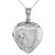 Large Sterling Silver Heart Locket Pendant/Charm Engraved Handmade, 1 1/8 inch