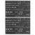 PATIKIL English Keyboard Stickers, 2 Pack Universal Keyboard Replacement Cover for Notebook Desktop Computer Style 5, Black Background White Lettering