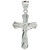 Sterling Silver Crucifix Pendant w/Gothic Cross, 1 1/4 inch Tall