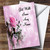Pale Pretty Pink Rose Personalized Get Well Soon Greetings Greetings Card