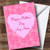 Pretty Pink Love Hearts Personalized Mother's Day Greetings Greetings Card