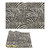 Zebra Stripes Linen Table Place Mat Washable Placemats for Holiday Banquet Kitchen Dining Table Decor 2PCS