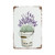 Habilboi Garden Lavender Vintage Style Metal Sign Vintage Metal Tin Sign Painting Home Living Room Decor Garden Metal Sign Wall Plate tin Sign Poster Retro Wall Decoration pet Poster Garage 5.5x8inch